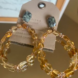 Gorgeous statement earrings with stone detail